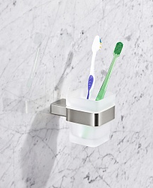 Milacio Стакан для зубных щеток Ultra MCU.951.SS нержавеющая сталь – фотография-3